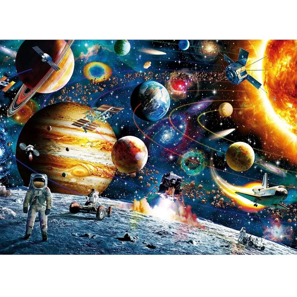 1000 Space Traveler Puzzle Pieces, Large Adult Puzzle Games